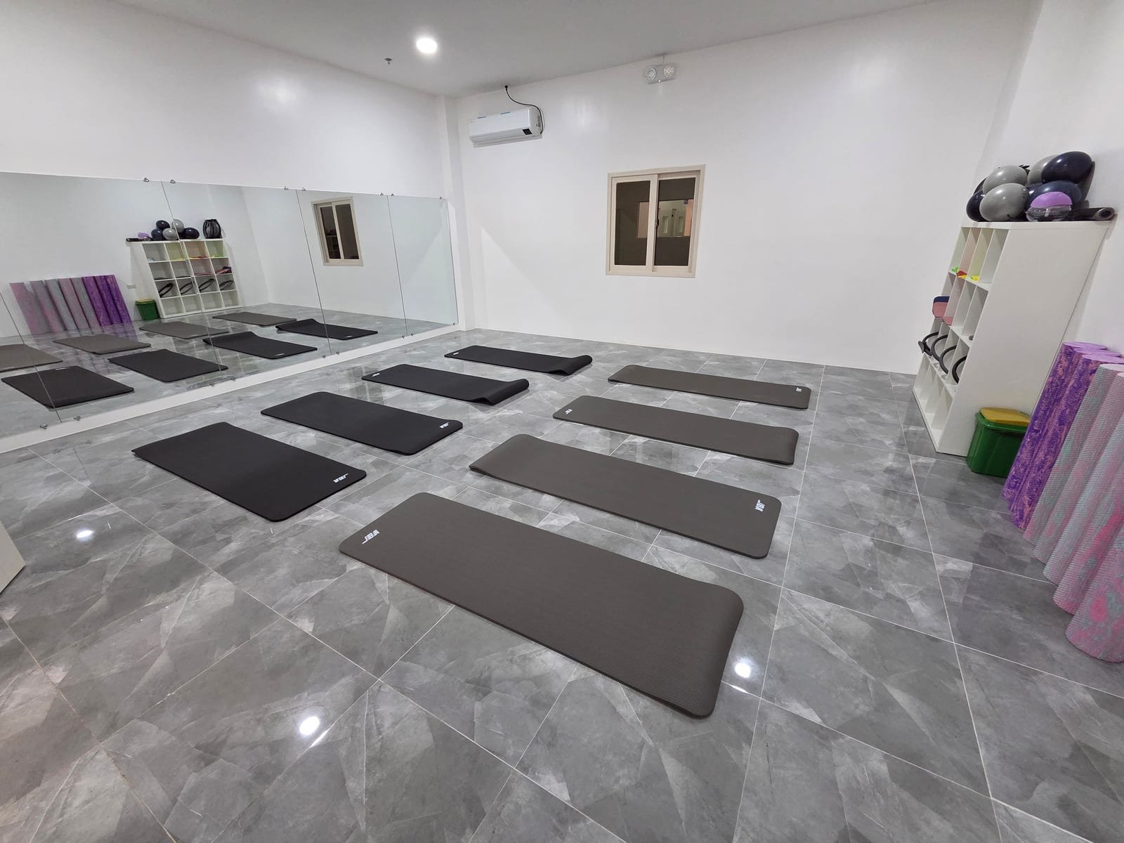 The campus yoga and exercise space
