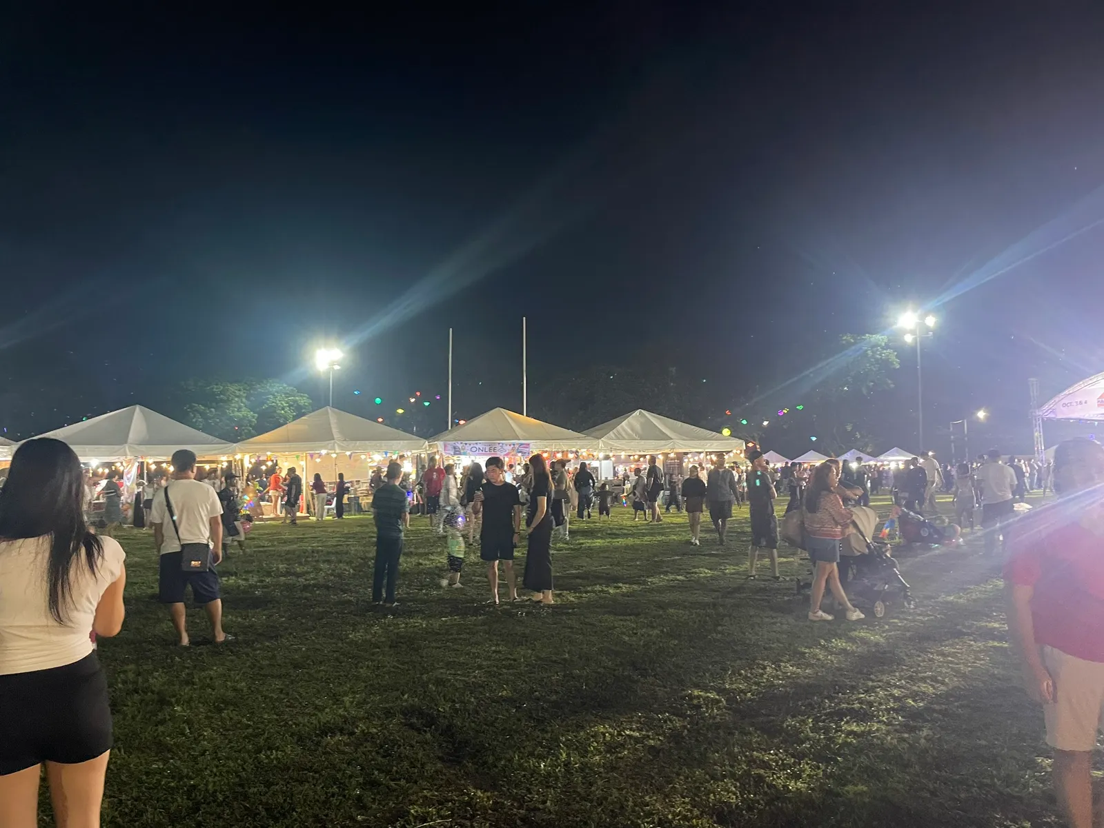 The open field at the festival